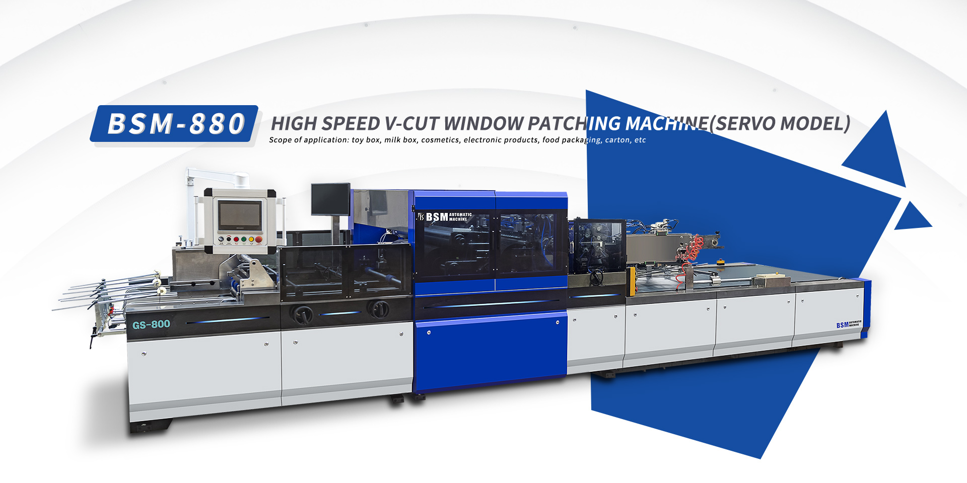 BSM-880 High-speed full-servol window pasting machine