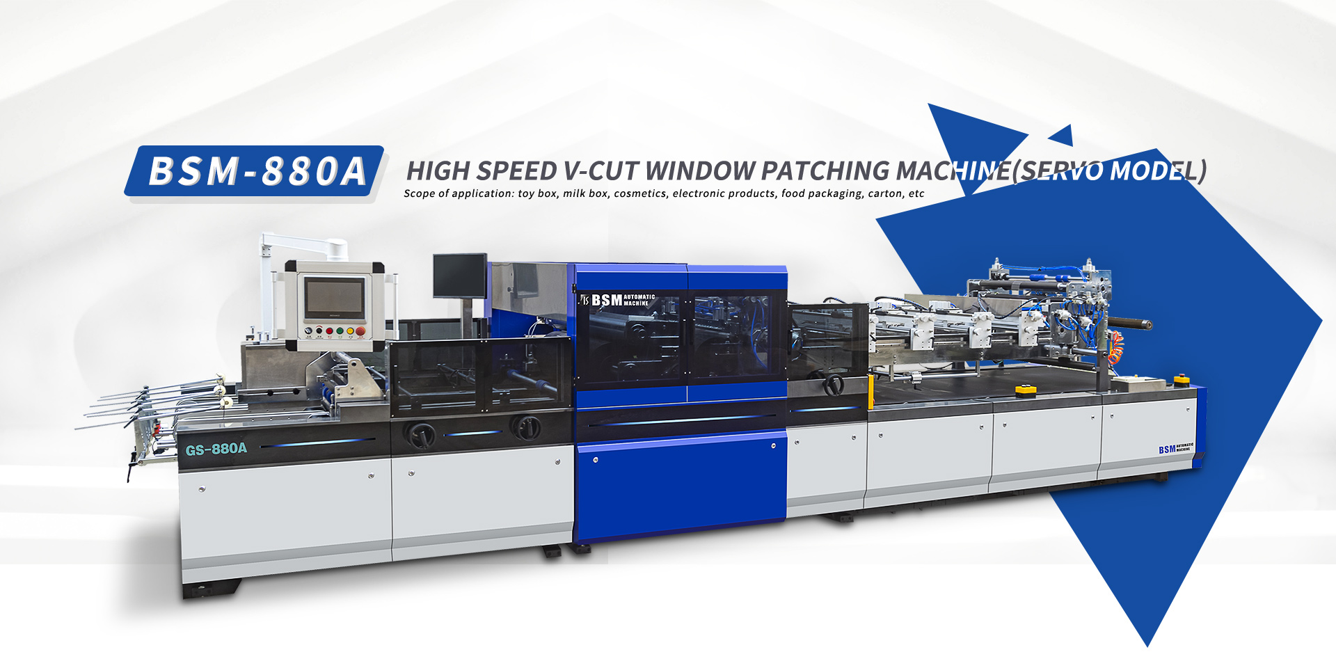 BSM-880A High-speed full-servol window pasting machine